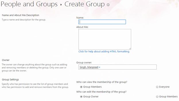 Create Group
